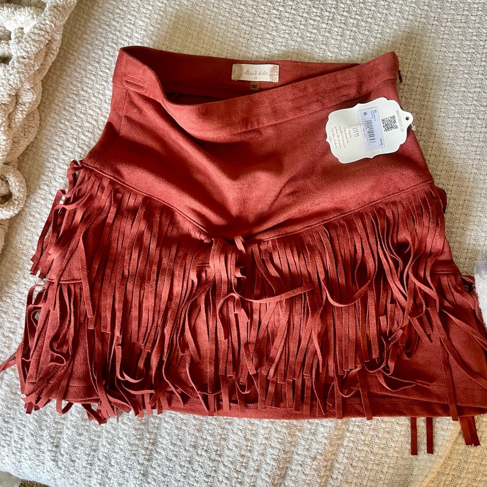 Altard State Suede mini skirt